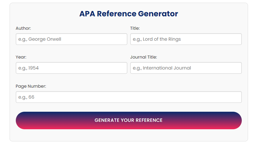 APA Reference Generator: The Ultimate Guide!